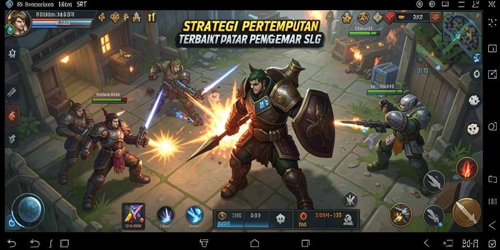 Screenshot gameplay 5RT menampilkan pertempuran strategi yang menarik.