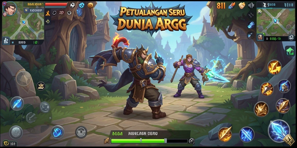 Screenshot menampilkan aksi seru dalam gameplay ARPG di 8II.