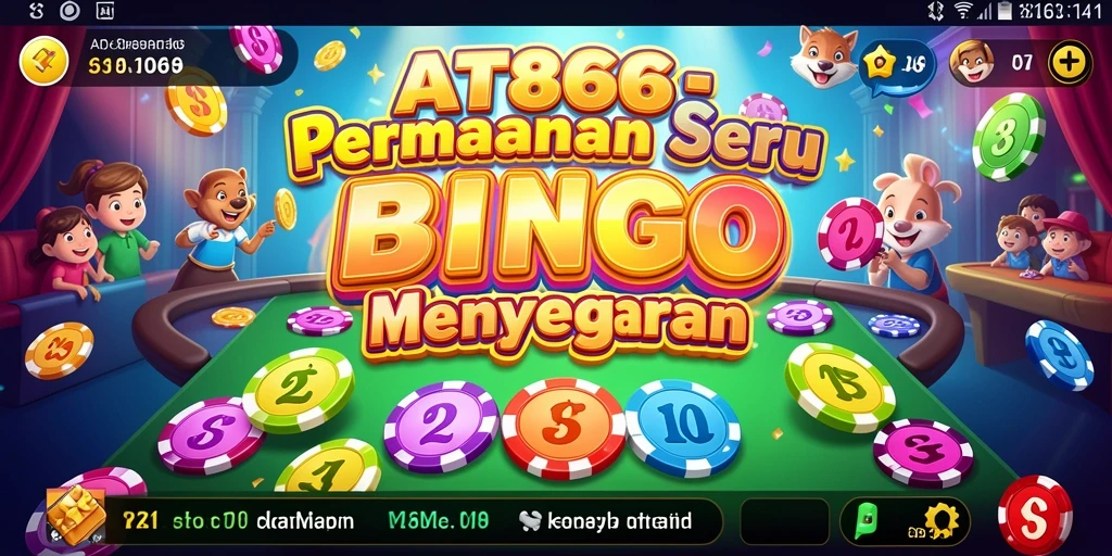 Tampilan gameplay Bingo yang seru dan interaktif di AT866.