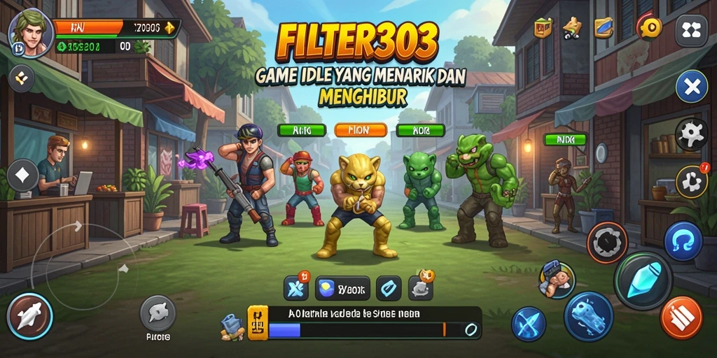 Tampilan screenshot FILTER303 menampilkan gameplay Idle yang seru dan menantang.