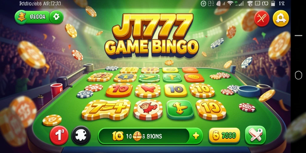 Screenshot utama JT777 menunjukkan gameplay Bingo yang seru dan interaktif.