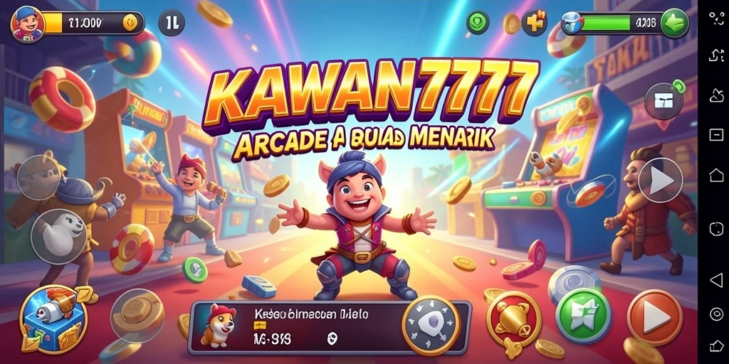 Tampilan seru gameplay KAWAN777 yang menarik dan penuh warna.
