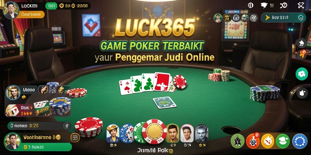 Screeshot LUCK365 menampilkan permainan Poker yang menarik dan mendebarkan.