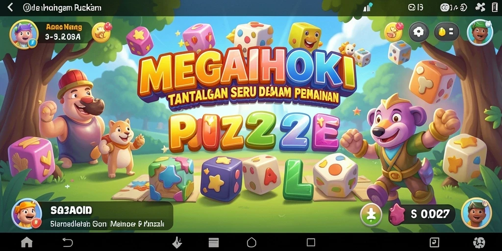 Tampilan gameplay menarik dalam <strong>MEGAHOKI</strong> yang penuh tantangan puzzle.