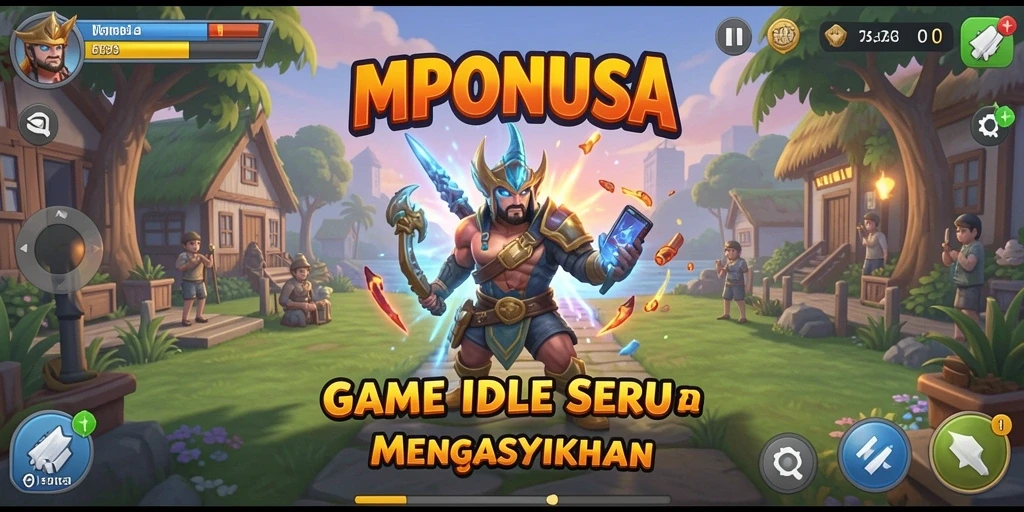 Tampilan gameplay MPONUSA menampilkan kemajuan yang menarik dan interaksi yang seru.