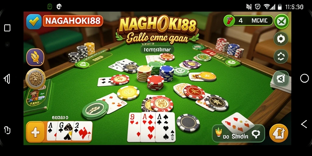 Gameplay seru Gaple di NAGAHOKI88, penuh tantangan dan kesenangan.