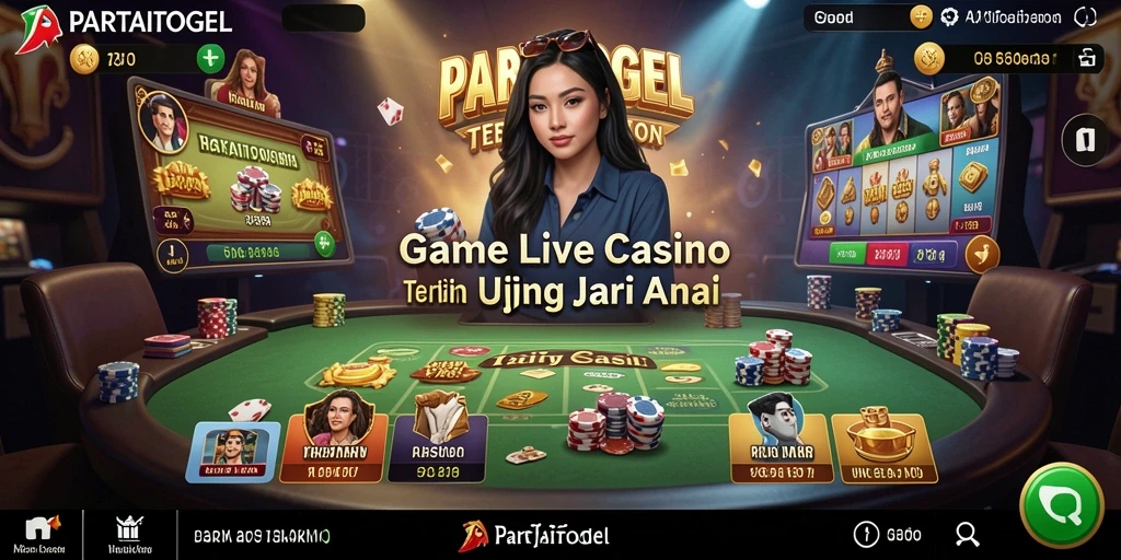 Tampilan menarik saat bermain Live Casino di PARTAITOGEL.