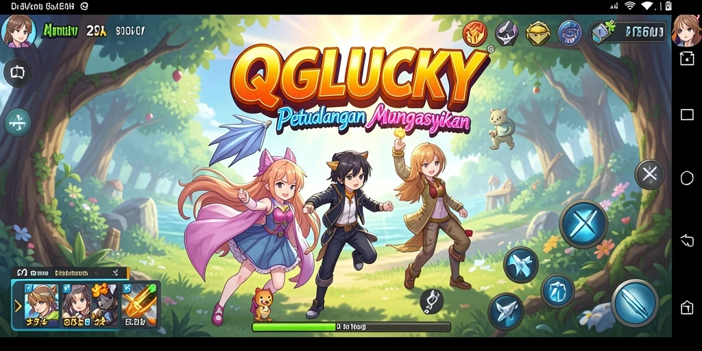 Tampilan aksi dalam game QGLUCKY yang menarik dan menghibur.