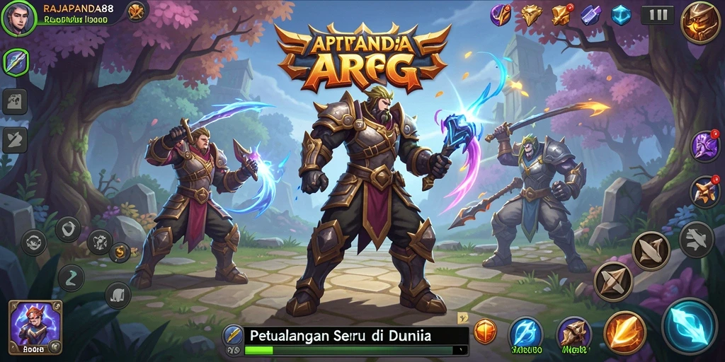 Tangkapan layar gameplay RAJAPANDA88 yang mendebarkan dalam aksi ARPG.