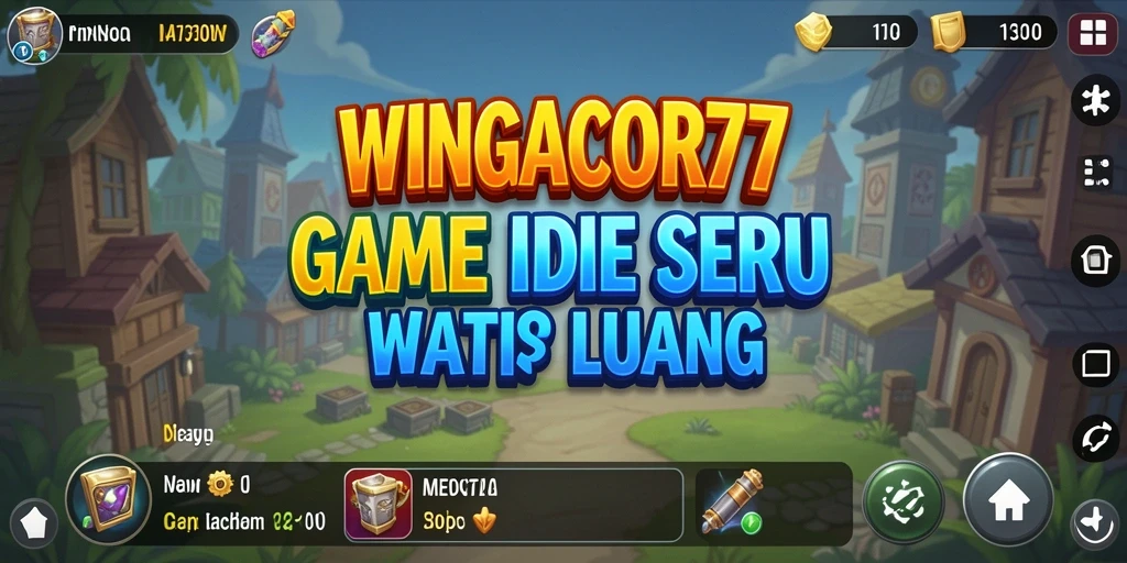 Screenshot gameplay WINGACOR77 yang menampilkan aktivitas mengumpulkan sumber daya.
